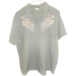 Vintage button down by Teddi